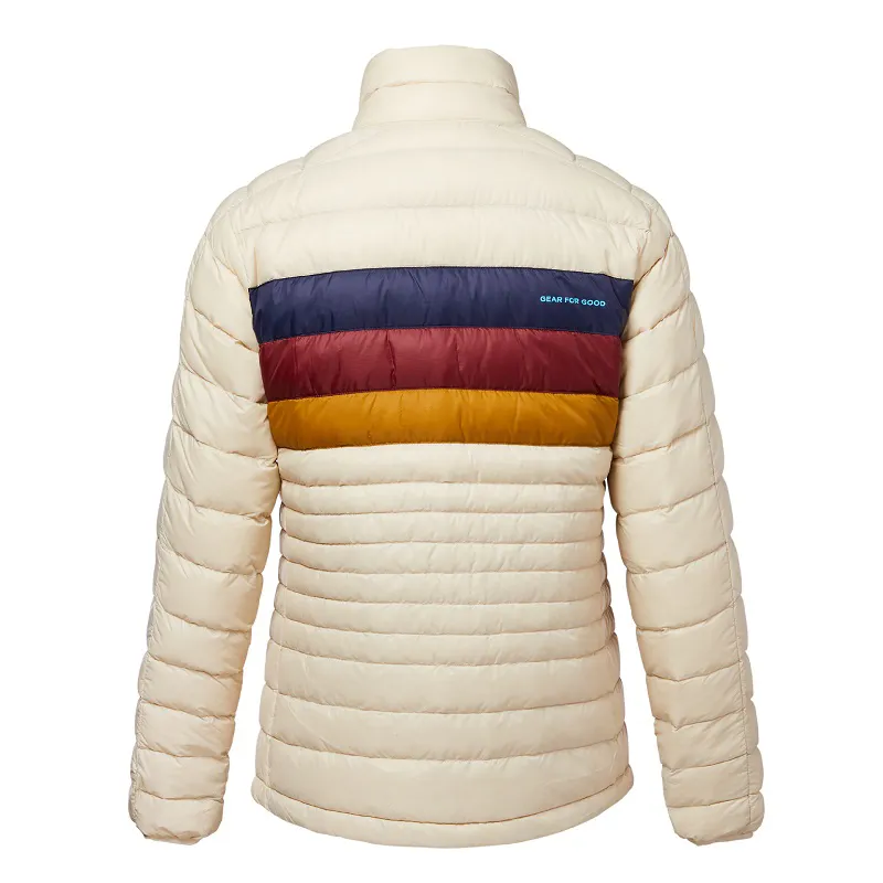 Cotopaxi Womens Fuego Down Jacket Cream Stripes-1